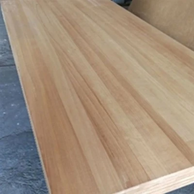 Poplar gegnheil viðarplata
